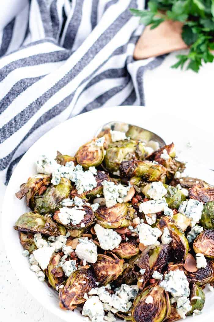 Brussels Sprouts Recipe With Pancetta & Blue Cheese 