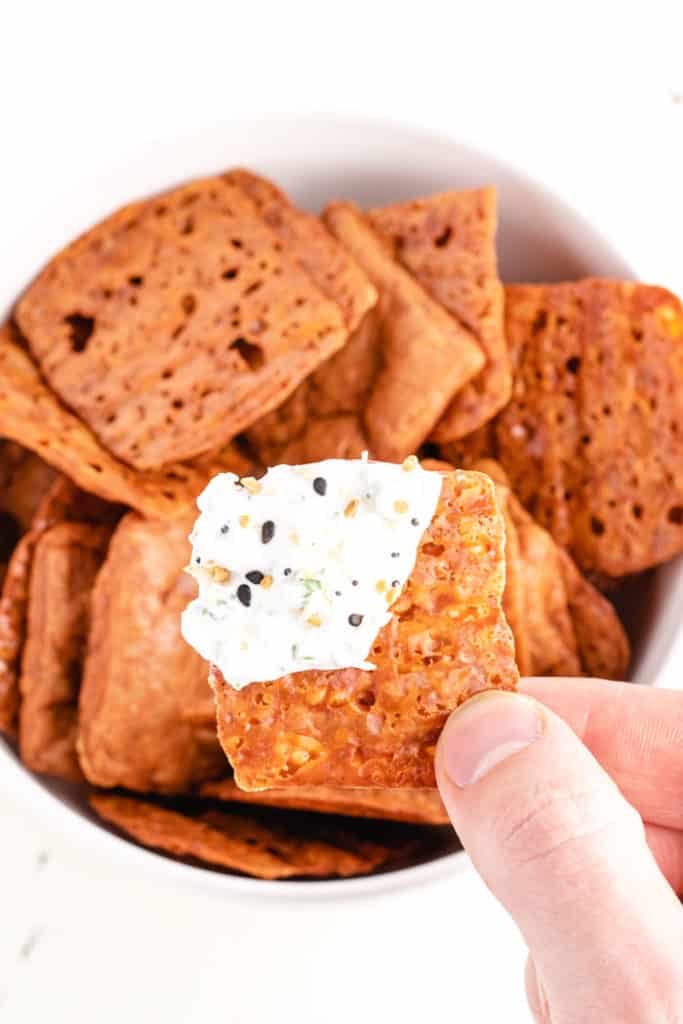 Easy Keto Cheese Crackers (1 Ingredient