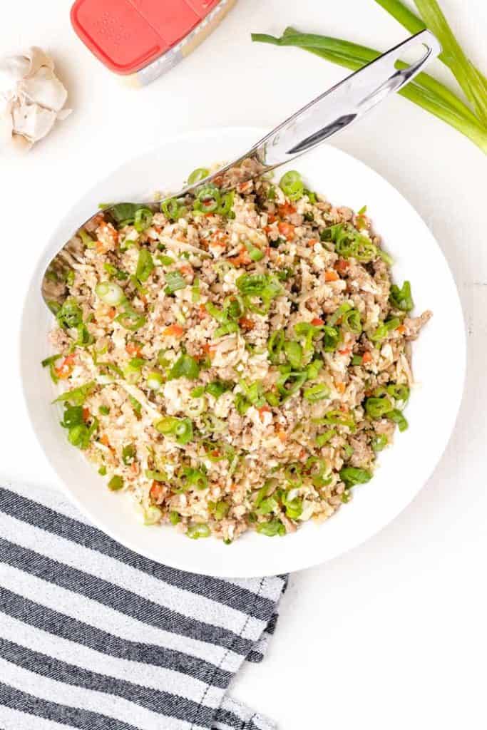 Keto Dirty Cauliflower Rice Recipe (Easy Cauli-Rice) | Keto Bosh